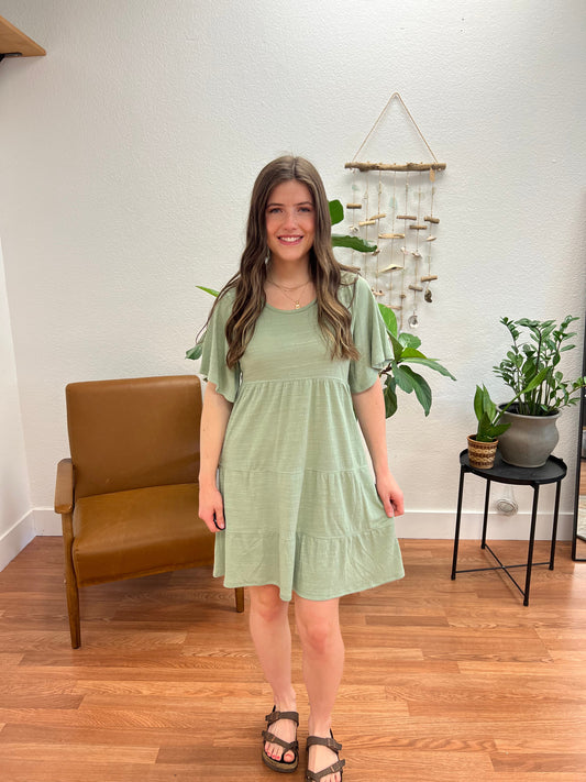 Sage In The Breeze Dress - Terra Cottage
