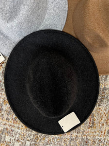 Black Wool Felt Hat