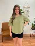Sage Cross Back Tee