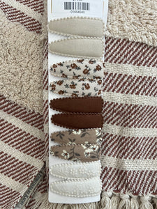 Warm Brown Hair Clip Set