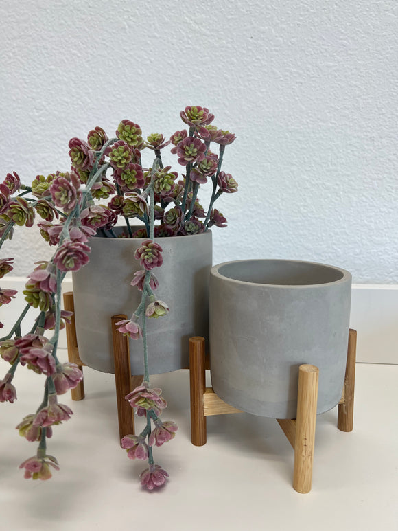 Modern Cement Planter With Stand