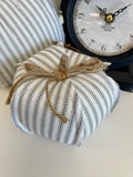 8" Striped Stuffed Pumpkin