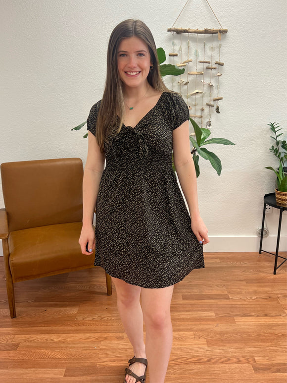 Short Sleeve Floral Dress