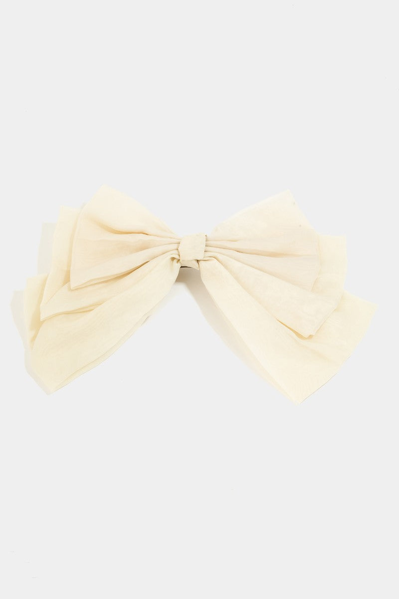 Layered Ribbon Bow Knot Hair Clip