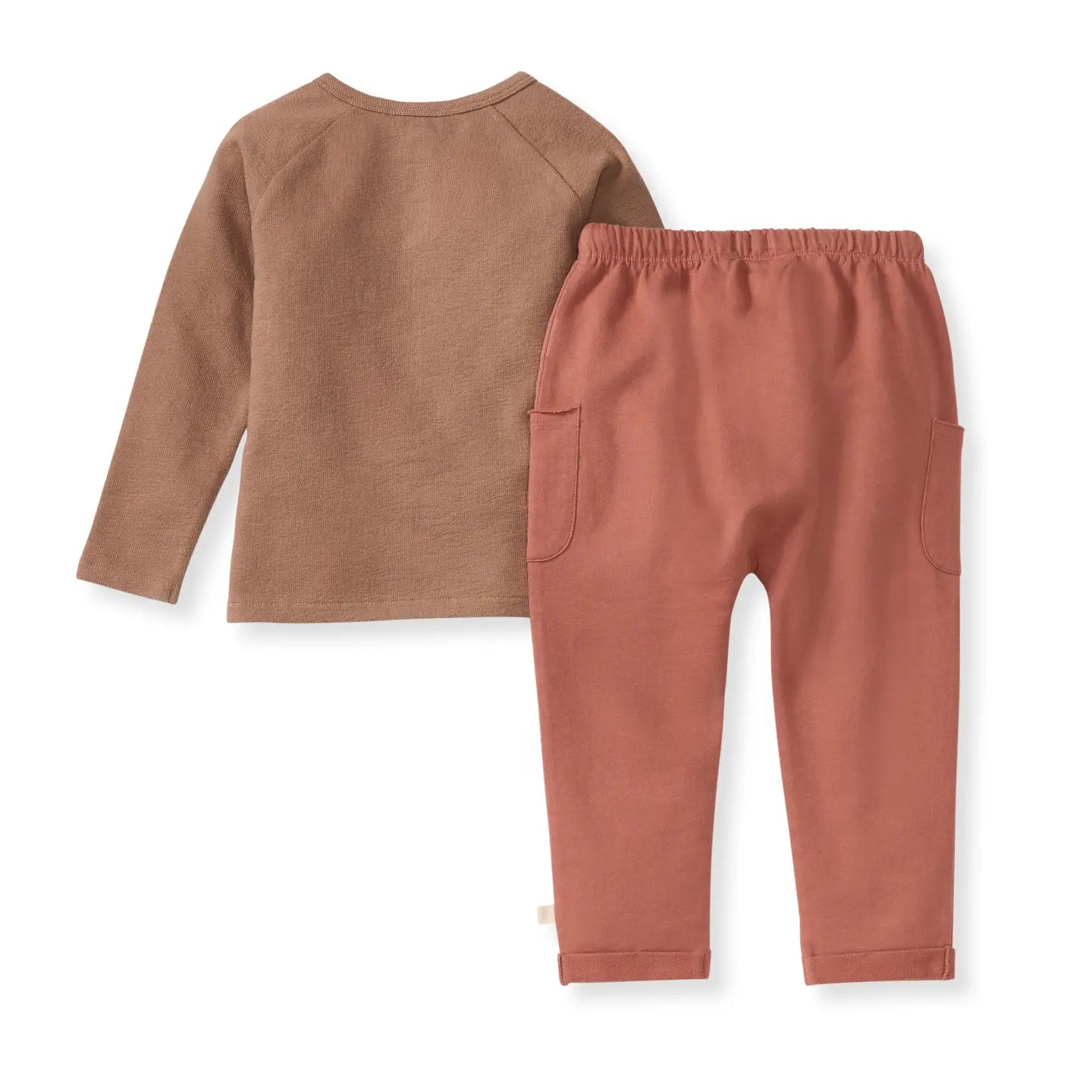 Boys Textured Knit Tee Set