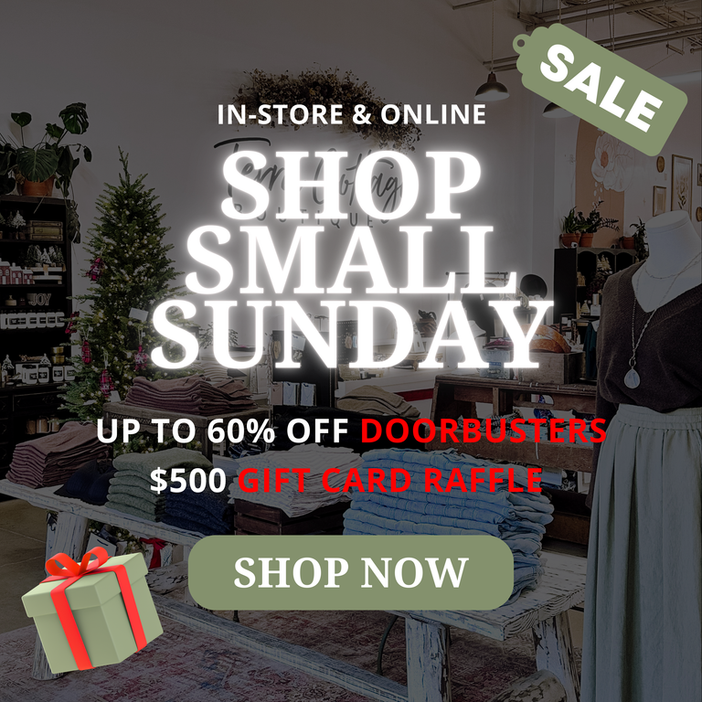 shop our small business Sunday  sales event