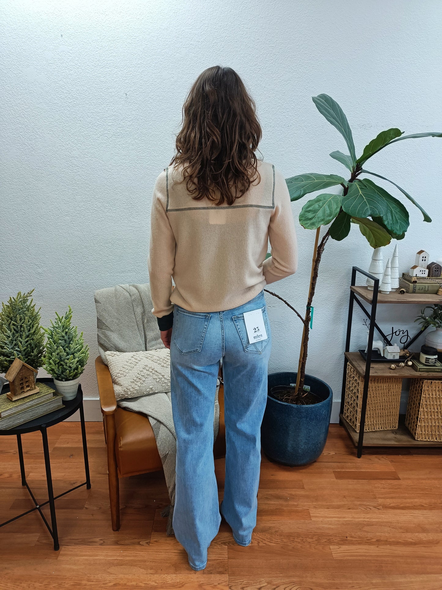 Mica Day Blue Relaxed Straight Leg Jeans