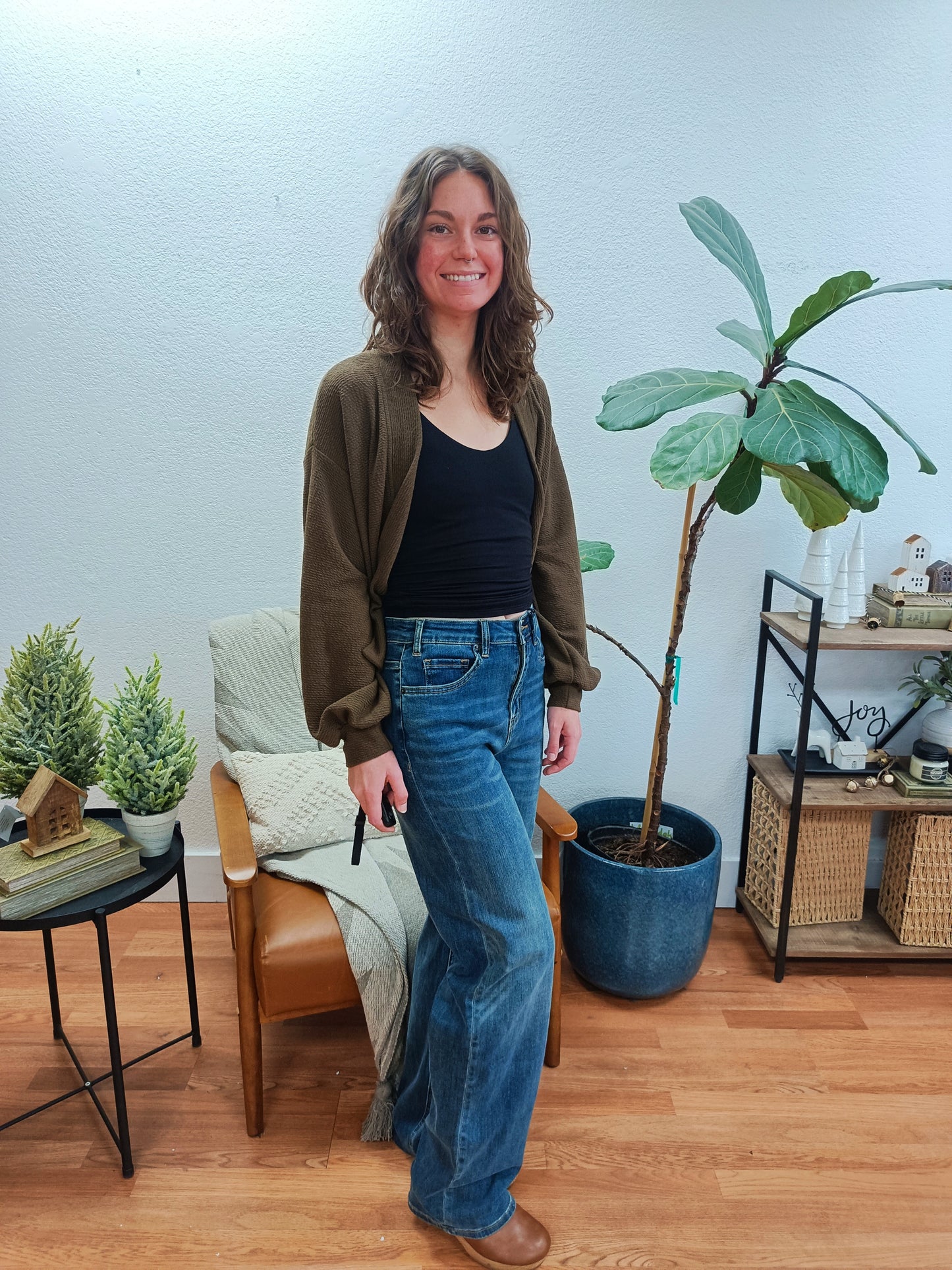 Mica Mets Blue Straight Leg Jeans