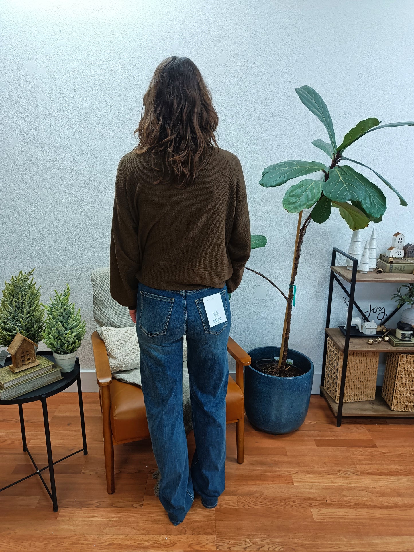 Mica Mets Blue Straight Leg Jeans