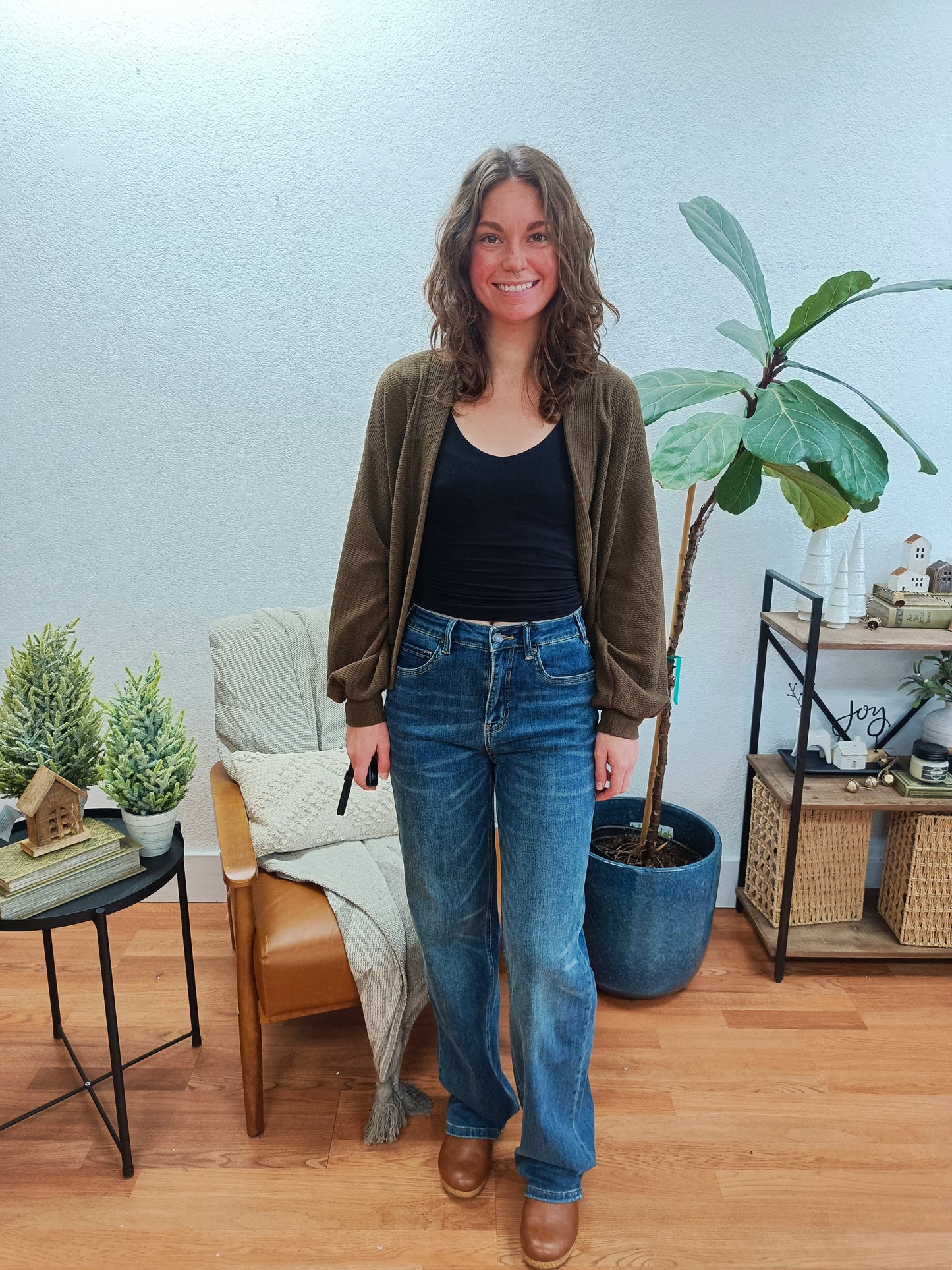 Mica Mets Blue Straight Leg Jeans