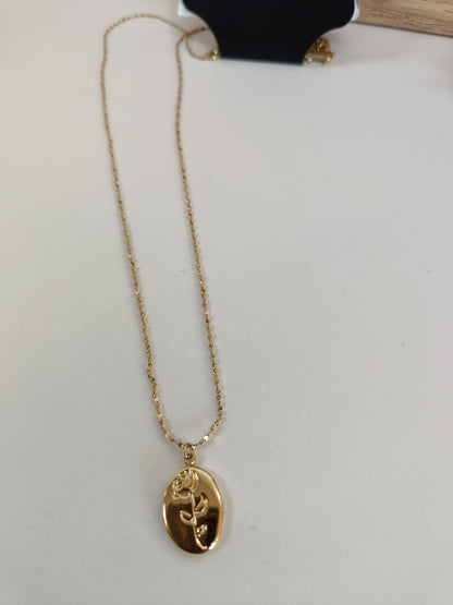 Rose Pendant Necklace - Terra Cottage