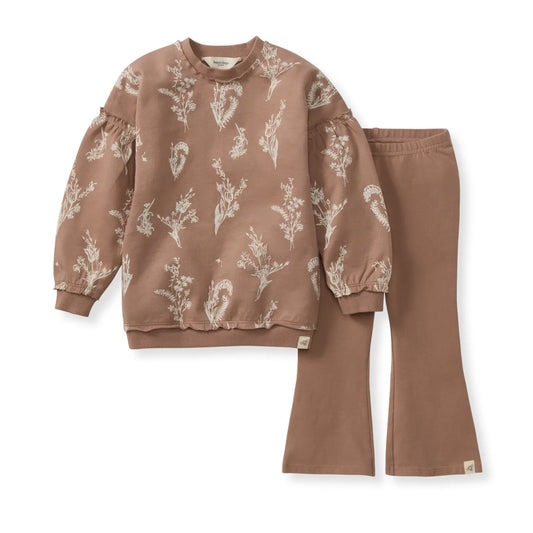 Girls Little Wild Flower Sweatshirt Set