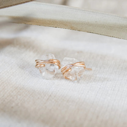 Herkimer Diamond Stud Earrings