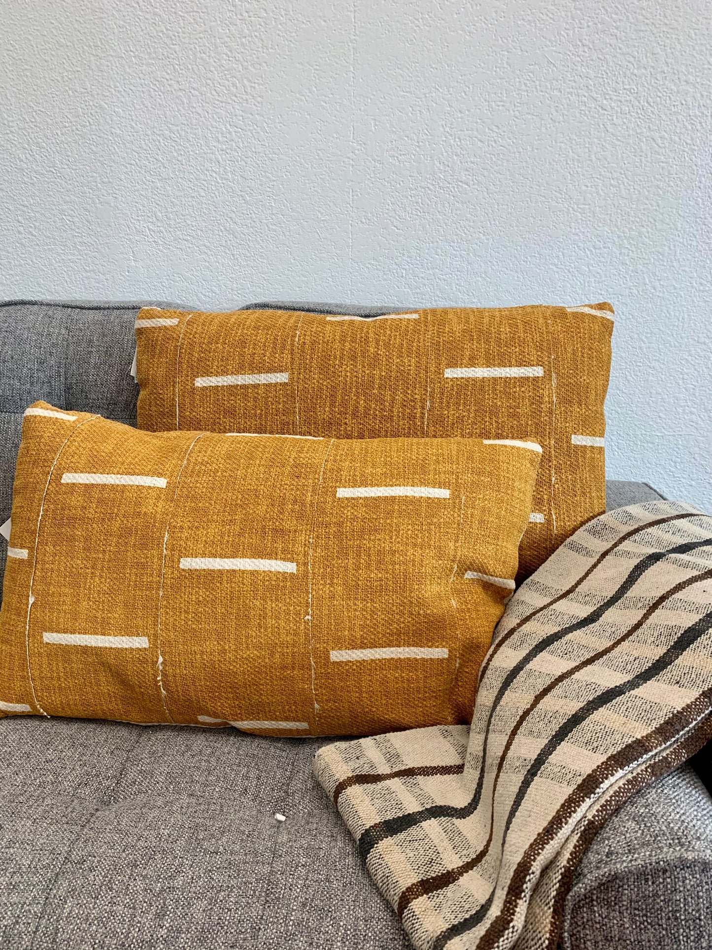 Saffron Mudcloth Pillow