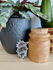 Choose Kindness Floral Sticker - Terra Cottage
