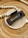 Earth Tones Rectangular Claw Clip