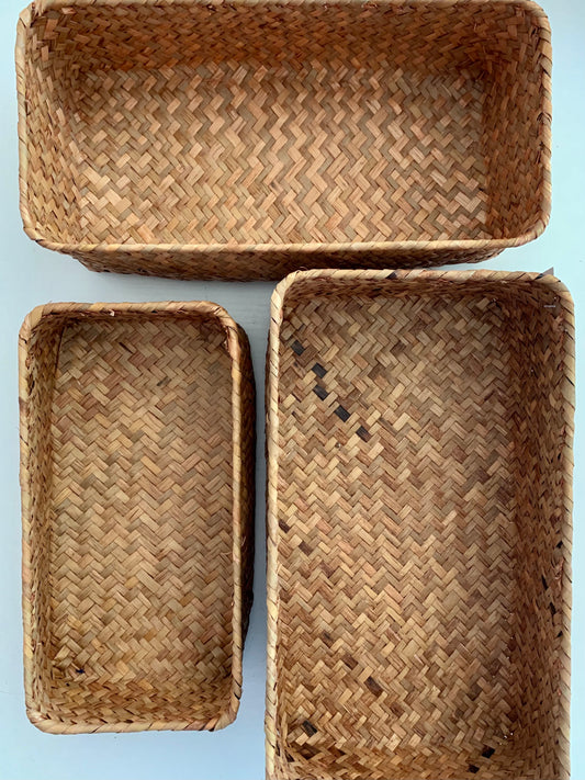 Shallow Rectangular Basket