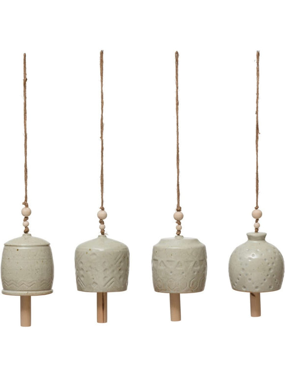 Cream Stoneware Bells