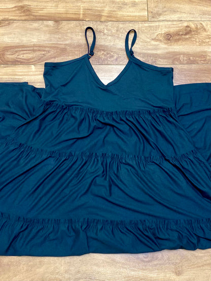 Black Cami Tiered Maxi Dress