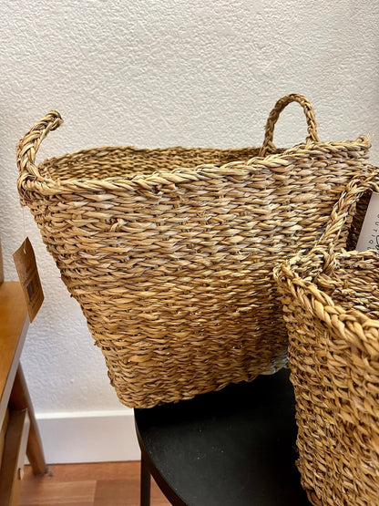 Square Basket With Handles