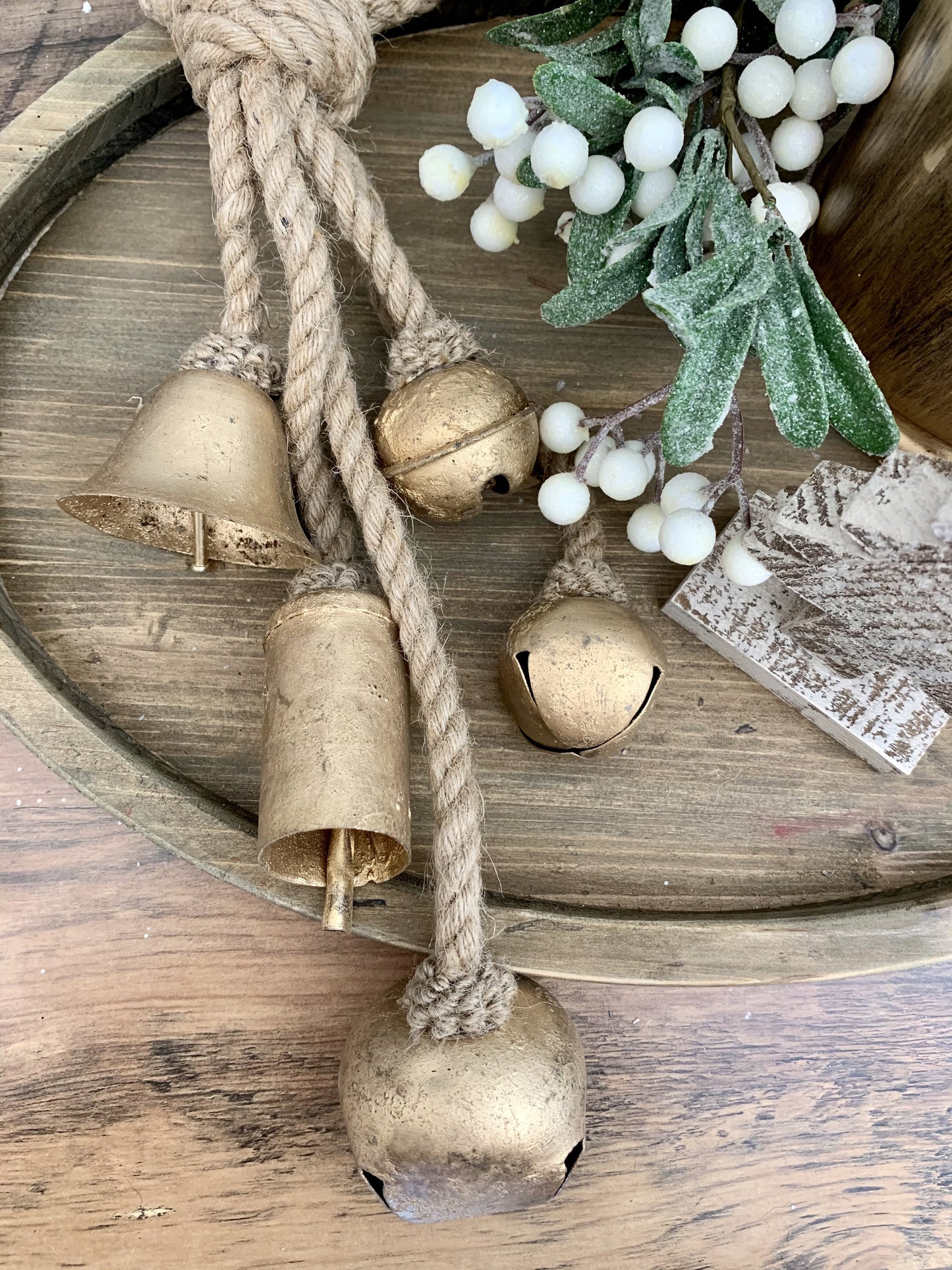 Rustic Gold Bell Hanger