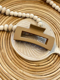 Earth Tones Rectangular Claw Clip