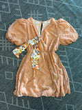 Peach Swiss Dot Dress