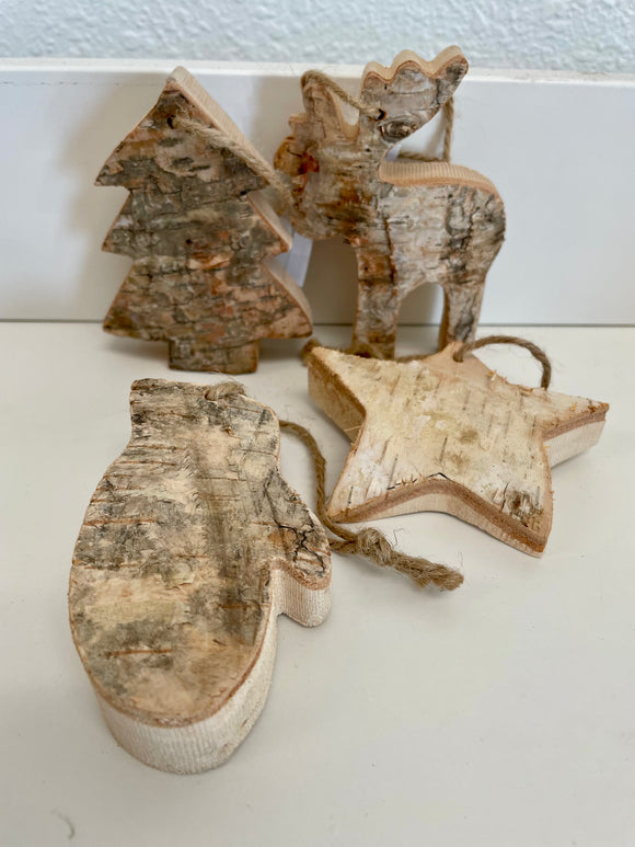 Birch Bark Ornament