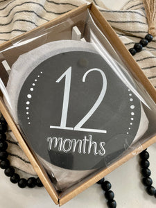 Baby Milestone Disc Set - Month