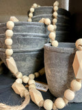 Natural Paulownia Wood Bead Garland