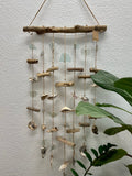 Sea Glass & Shell Wind Chime Wall Decor