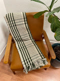 Green Plaid Throw Blanket