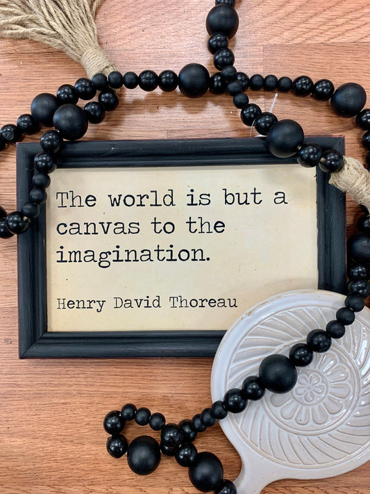Framed Wall Quote - Henry David Thoreau