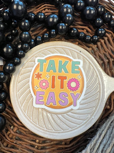 Take It Easy Retro Sticker