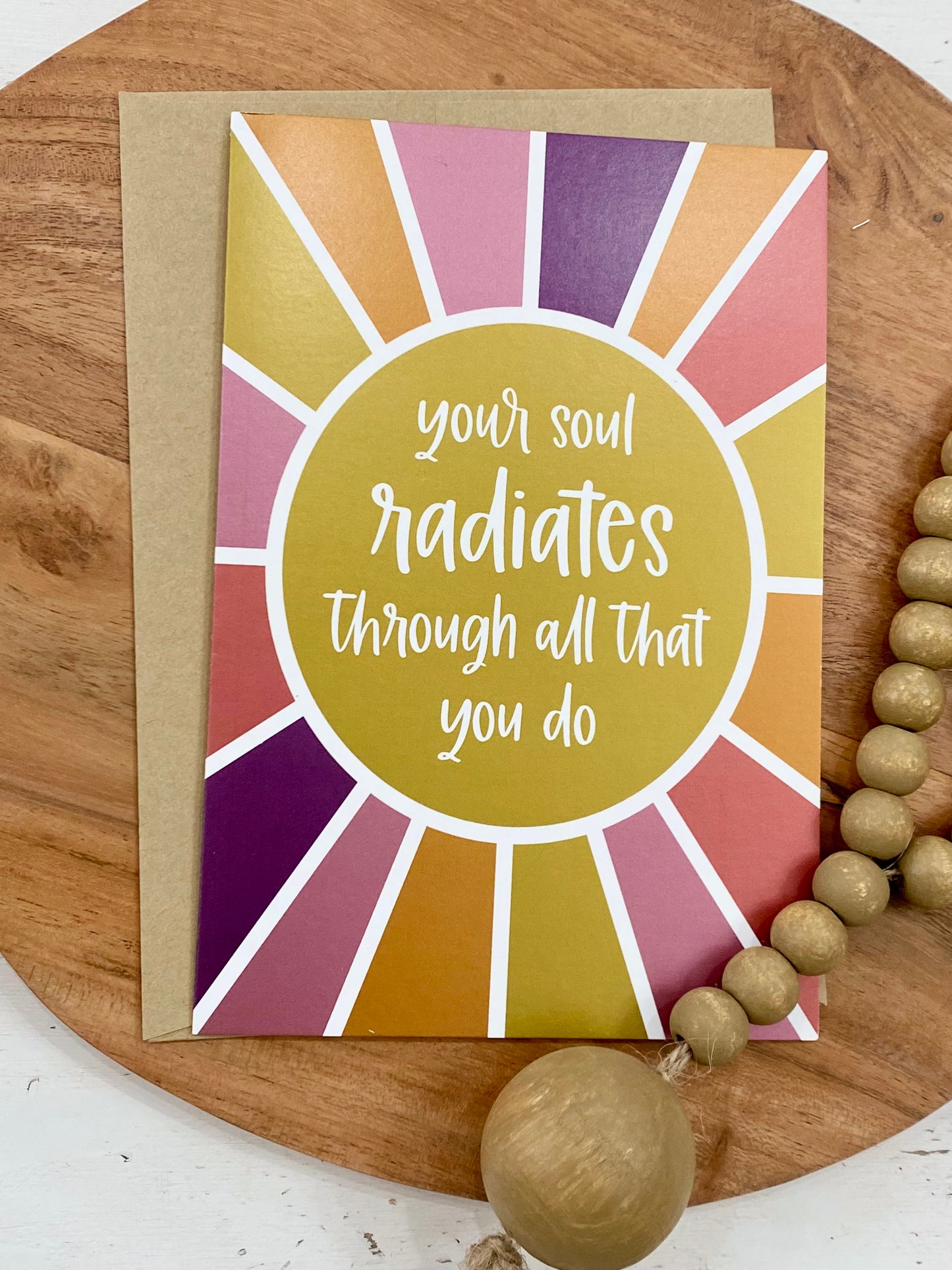 Radiant Soul Greeting Card
