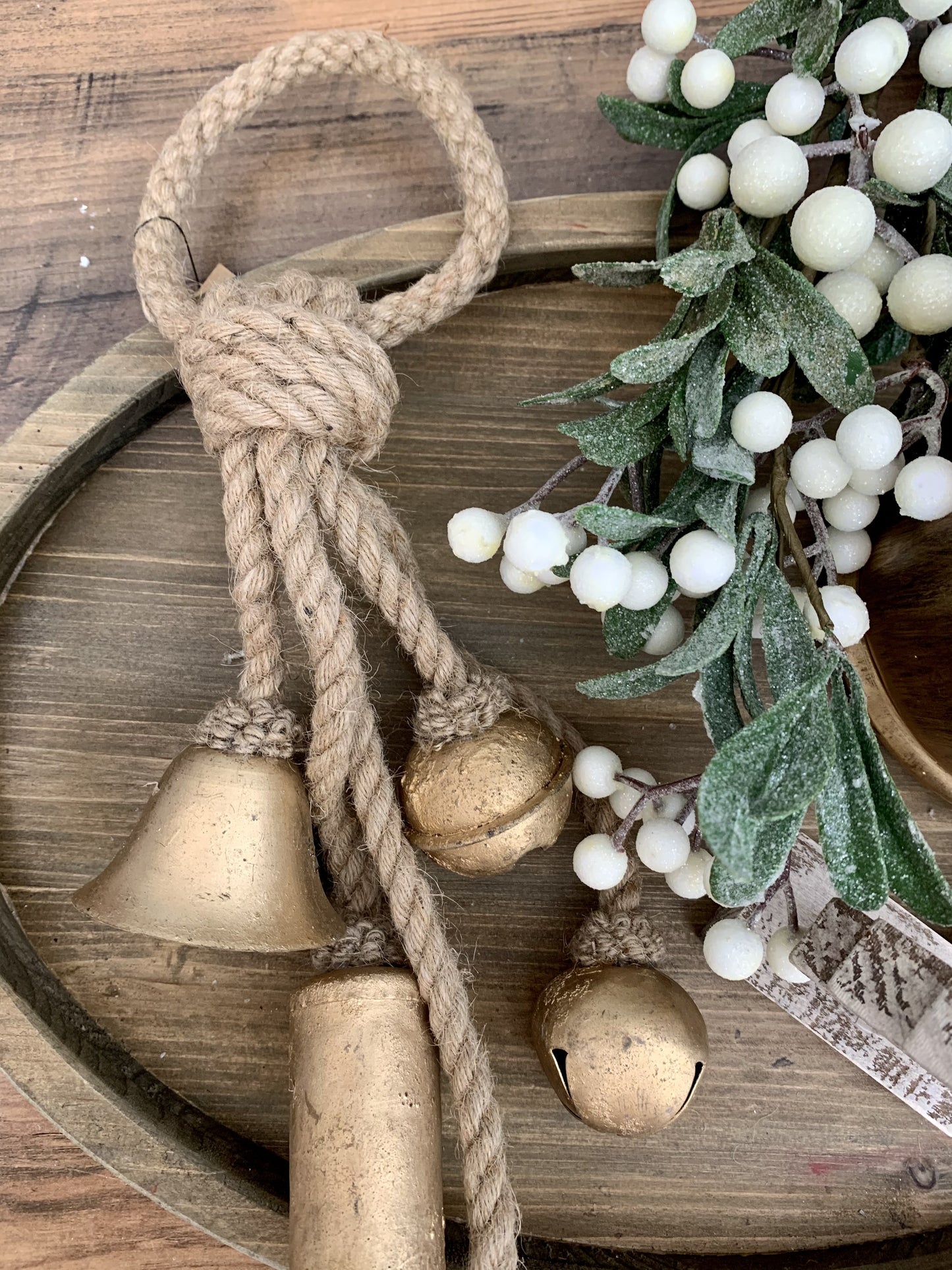 Rustic Gold Bell Hanger