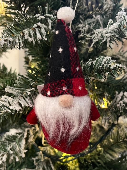 Red Nordic Gnome Ornament