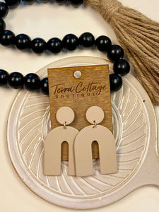 Taupe Clay Earrings