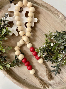 Holly Berry Bead Garland - Terra Cottage