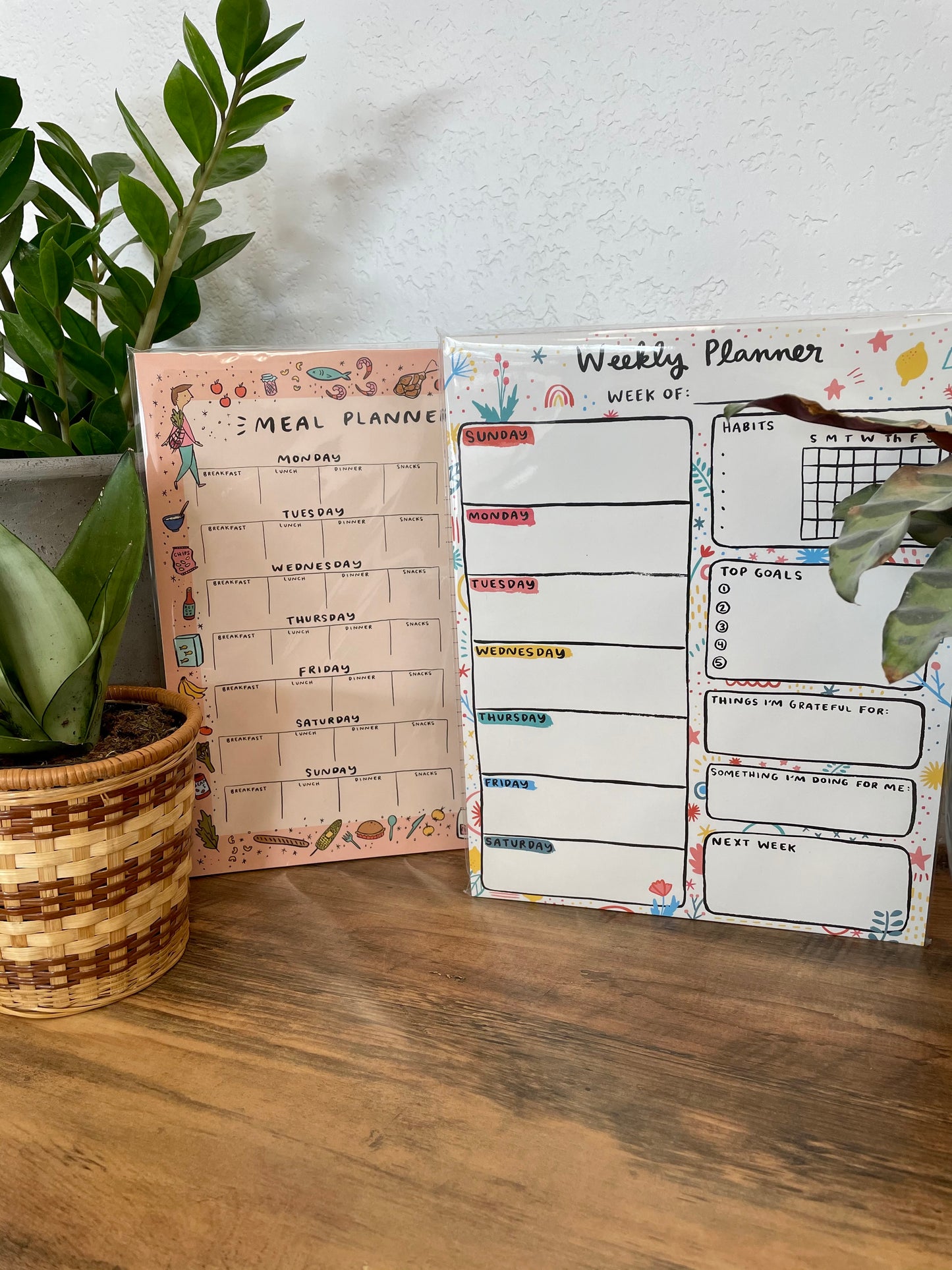Planner Notepads: Weekly and Meal Planner - Terra Cottage