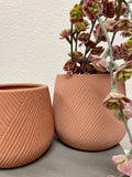 Engraved Stoneware Planter