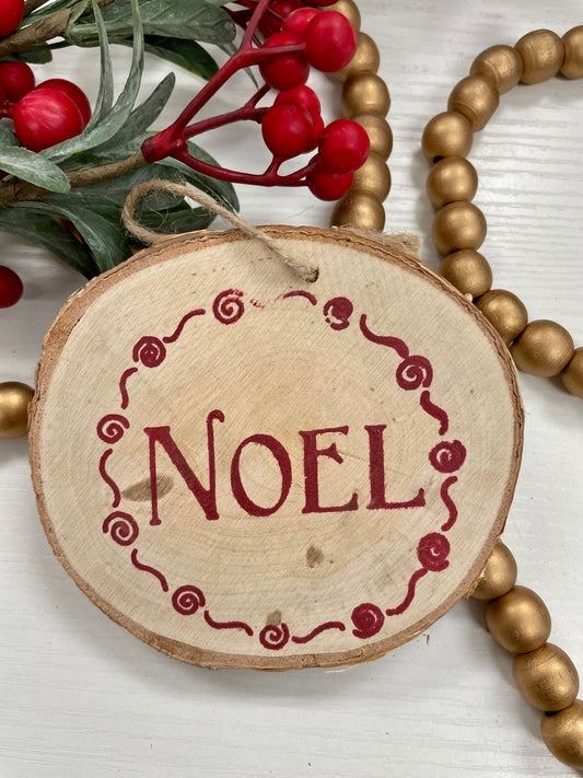 Noel Birch Ornament