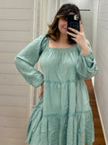 Mint Tiered Dress