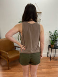 Taupe Soft Modal Blend Tank