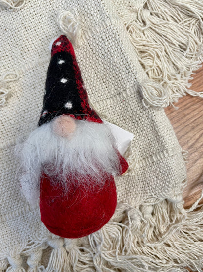 Red Nordic Gnome Ornament