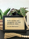 Framed Wall Quote - Shakespeare