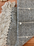 Black Loop Cotton Throw