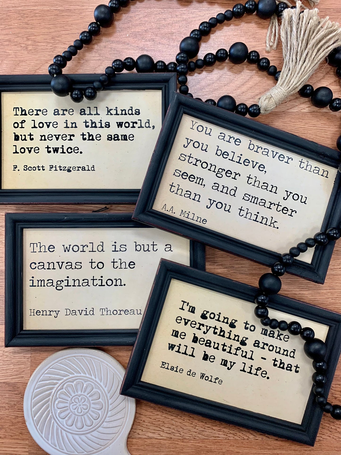 Framed Wall Quote - Henry David Thoreau