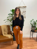 Rust Terry Joggers