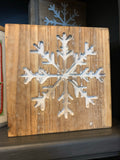 Snowflake Wood Sign